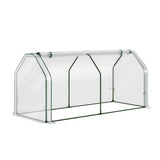 Home & Garden > Greenhouses > Greenhouses & Accessories - Green Fingers Mini Greenhouse PE Cover Green House Roll - Up Zippered Door 1.2x0.5x0.6M - Garden Yard