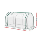 Home & Garden > Greenhouses > Greenhouses & Accessories - Green Fingers Mini Greenhouse PE Cover Green House Roll - Up Zippered Door 1.2x0.5x0.6M - Garden Yard