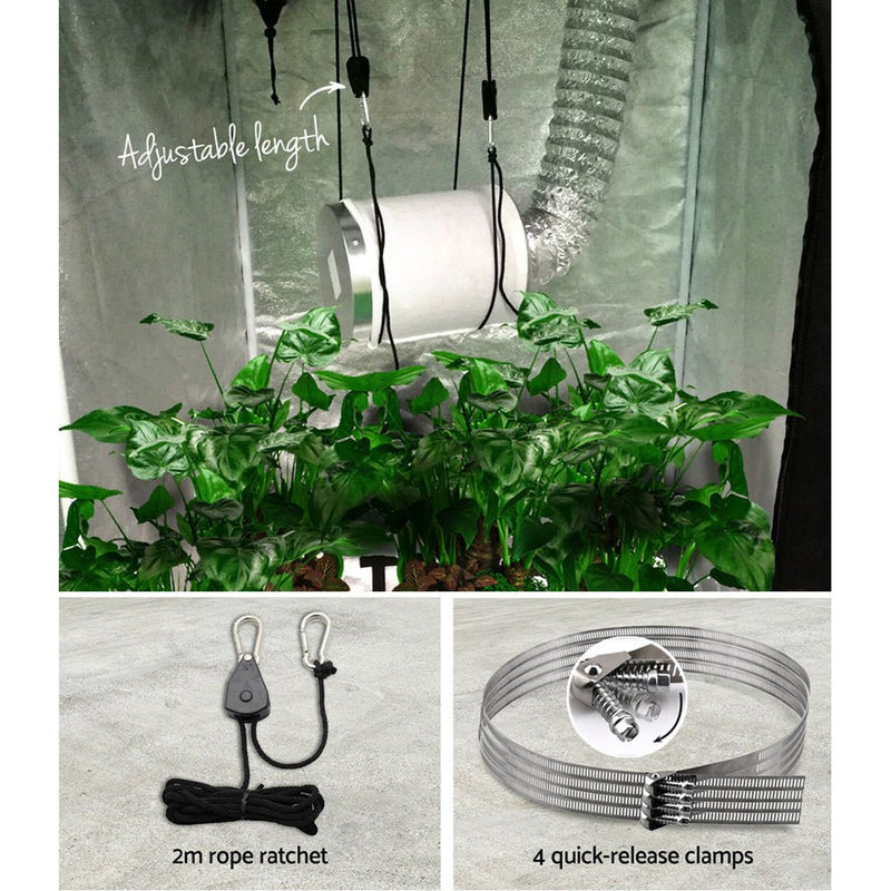 Home & Garden > Greenhouses > Greenhouses & Accessories - Greenfingers 4"Ventilation Kit Fan Hydroponics Grow Tent Kit Carbon Filter Duct,Greenfingers 4"Ventilation Kit Fan Hydroponics Grow Tent Kit Carbon Filter Duct - Garden Yard
