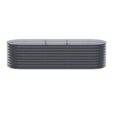 Home & Garden > Greenhouses > Greenhouses & Accessories - Greenfingers Garden Bed 240X80X56cm Oval Planter Box - Garden Yard