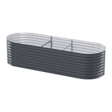 Home & Garden > Greenhouses > Greenhouses & Accessories - Greenfingers Garden Bed 240X80X56cm Oval Planter Box - Garden Yard