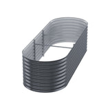 Home & Garden > Greenhouses > Greenhouses & Accessories - Greenfingers Garden Bed 240X80X56cm Oval Planter Box - Garden Yard