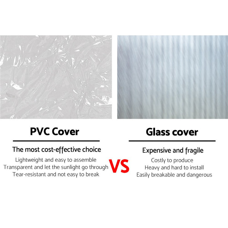 Home & Garden > Greenhouses > Greenhouses & Accessories - Greenfingers Greenhouse 1.2x1.9x1.9M Walk in Green House Tunnel Clear Garden Shed 4 Shelves - Garden Yard