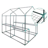 Home & Garden > Greenhouses > Greenhouses & Accessories - Greenfingers Greenhouse 1.2x1.9x1.9M Walk in Green House Tunnel Clear Garden Shed 4 Shelves - Garden Yard