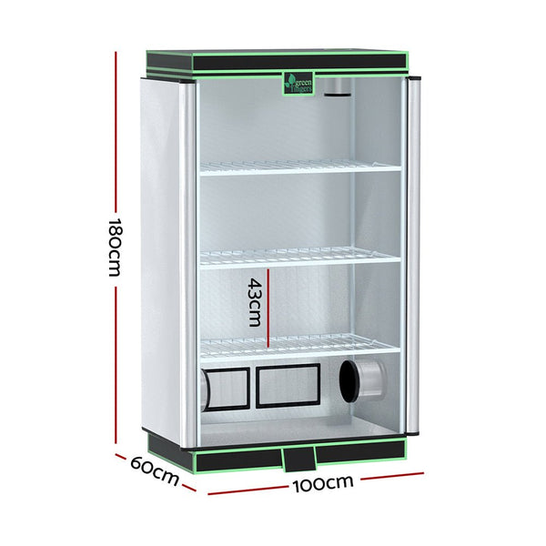 Home & Garden > Greenhouses > Greenhouses & Accessories - Greenfingers Grow Tent 100x60x180cm 4 Tiers Kits Hydroponics Indoor Grow System - Garden Yard