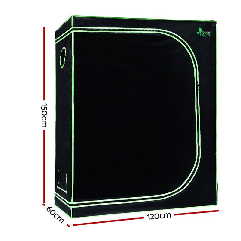 Home & Garden > Greenhouses > Greenhouses & Accessories - Greenfingers Grow Tent 120x60x150CM Hydroponics Kit Indoor Plant Room System - Garden Yard