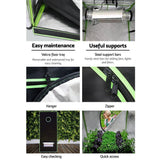 Home & Garden > Greenhouses > Greenhouses & Accessories - Greenfingers Grow Tent 150x150x200CM Hydroponics Kit Indoor Plant Room System - Garden Yard