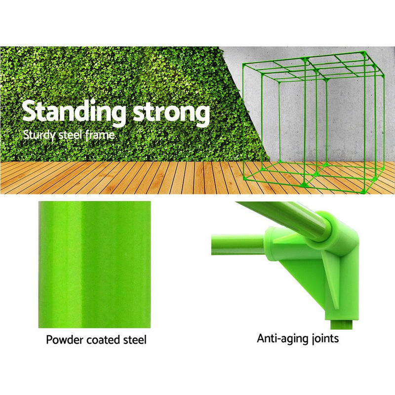 Home & Garden > Greenhouses > Greenhouses & Accessories - Greenfingers Grow Tent 200x200x200CM Hydroponics Kit Indoor Plant Room System - Garden Yard