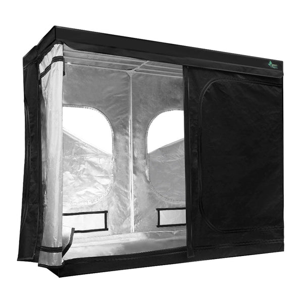 Home & Garden > Greenhouses > Greenhouses & Accessories - Greenfingers Grow Tent 240x120x200CM Hydroponics Kit Indoor Plant Room Black - Garden Yard