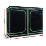 Home & Garden > Greenhouses > Greenhouses & Accessories - Greenfingers Grow Tent 240x120x200CM Hydroponics Kit Indoor Plant Room System - Garden Yard