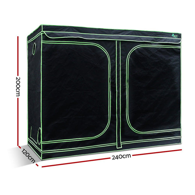 Home & Garden > Greenhouses > Greenhouses & Accessories - Greenfingers Grow Tent 240x120x200CM Hydroponics Kit Indoor Plant Room System - Garden Yard