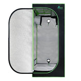 Home & Garden > Greenhouses > Greenhouses & Accessories - Greenfingers Grow Tent 70x70x160CM 1680D Hydroponics Kit Indoor Plant Room System - Garden Yard