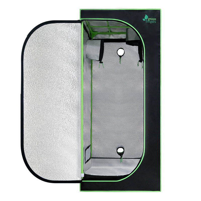 Home & Garden > Greenhouses > Greenhouses & Accessories - Greenfingers Grow Tent 70x70x160CM 1680D Hydroponics Kit Indoor Plant Room System - Garden Yard