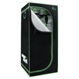 Home & Garden > Greenhouses > Greenhouses & Accessories - Greenfingers Grow Tent 70x70x160CM 1680D Hydroponics Kit Indoor Plant Room System - Garden Yard