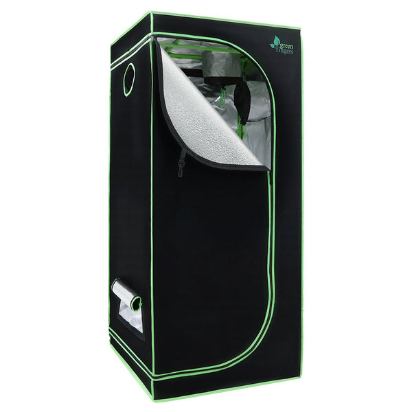 Home & Garden > Greenhouses > Greenhouses & Accessories - Greenfingers Grow Tent 70x70x160CM 1680D Hydroponics Kit Indoor Plant Room System - Garden Yard