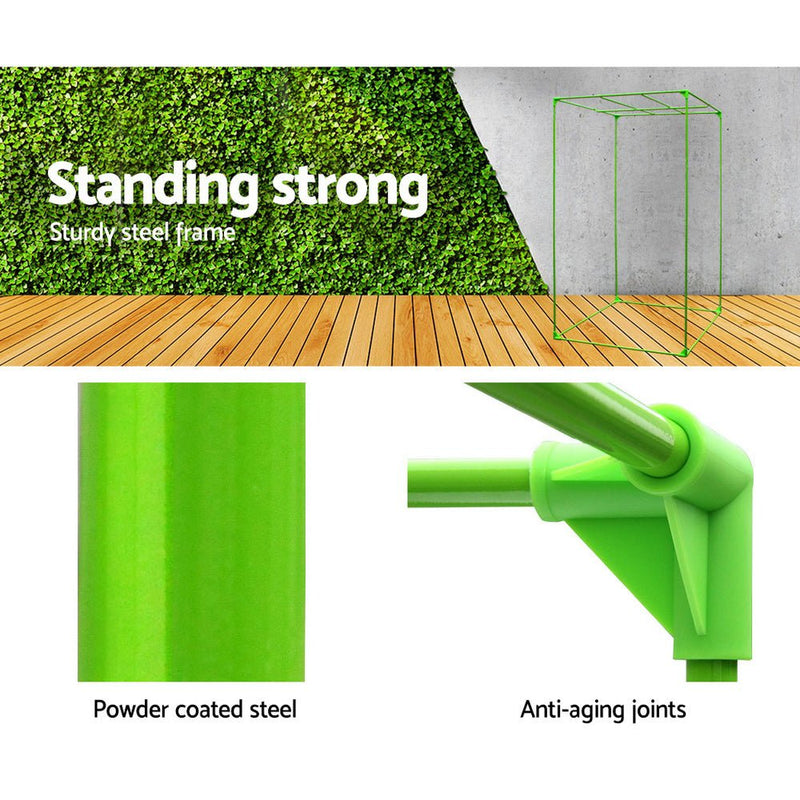 Home & Garden > Greenhouses > Greenhouses & Accessories - Greenfingers Grow Tent 70x70x160CM 1680D Hydroponics Kit Indoor Plant Room System - Garden Yard