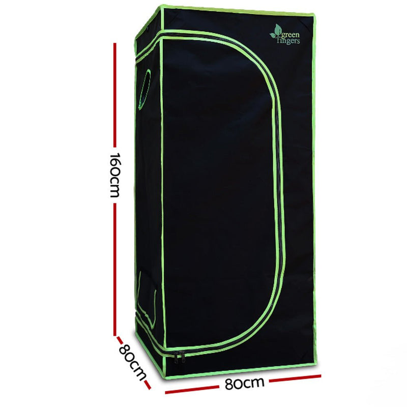 Home & Garden > Greenhouses > Greenhouses & Accessories - Greenfingers Grow Tent 80x80x160CM Hydroponics Kit Indoor Plant Room System - Garden Yard