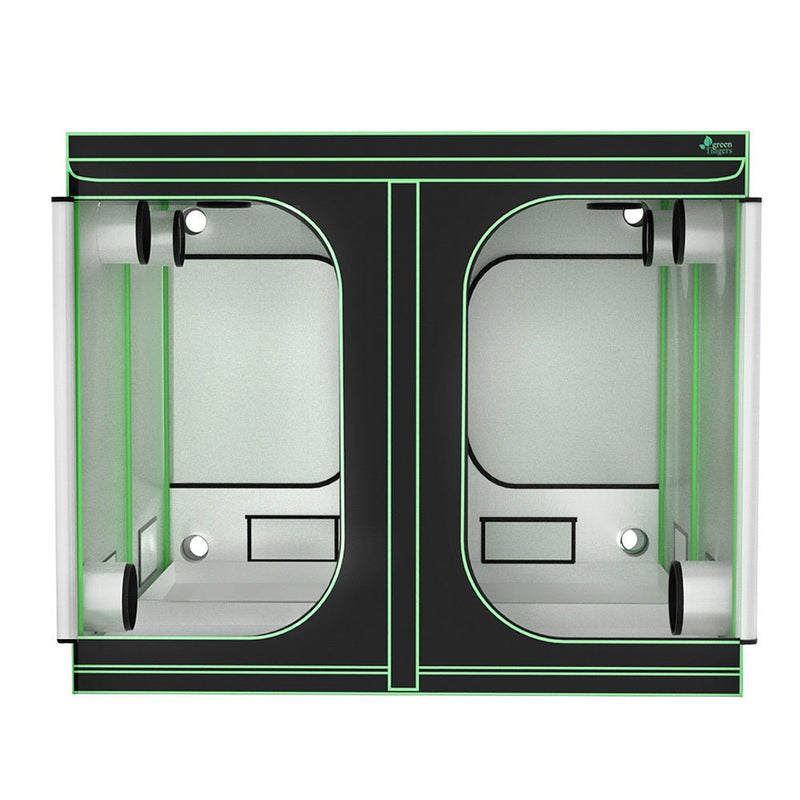 Home & Garden > Greenhouses > Greenhouses & Accessories - Greenfingers Grow Tent Kits 240x240x200cm Hydroponics Indoor Grow System Black - Garden Yard