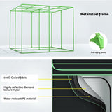 Home & Garden > Greenhouses > Greenhouses & Accessories - Greenfingers Grow Tent Kits 240x240x200cm Hydroponics Indoor Grow System Black - Garden Yard