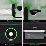 Home & Garden > Greenhouses > Greenhouses & Accessories - Greenfingers Grow Tent Kits 300x150x200cm Hydroponics Indoor Plant Grow System - Garden Yard