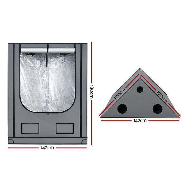 Home & Garden > Greenhouses > Greenhouses & Accessories - Greenfingers Grow Tent Kits Hydroponics Kit Indoor Grow System 142X100X180CM - Garden Yard