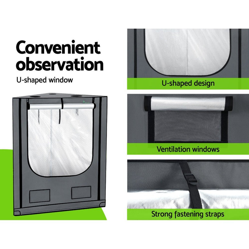 Home & Garden > Greenhouses > Greenhouses & Accessories - Greenfingers Grow Tent Kits Hydroponics Kit Indoor Grow System 142X100X180CM - Garden Yard