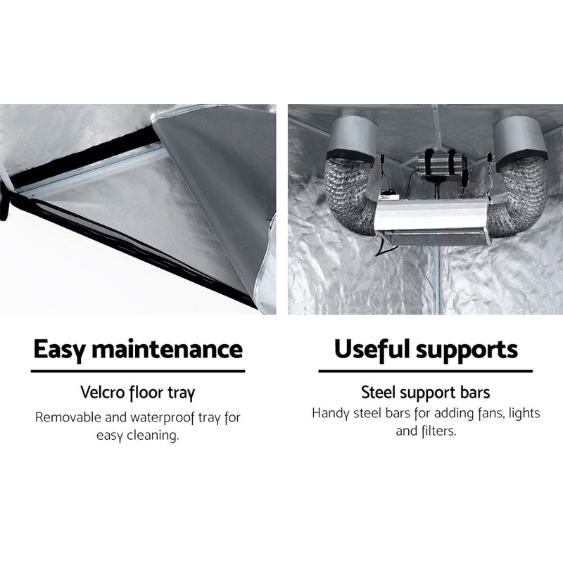 Home & Garden > Greenhouses > Greenhouses & Accessories - Greenfingers Grow Tent Kits Hydroponics Kit Indoor Grow System 142X100X180CM - Garden Yard
