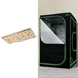 Home & Garden > Greenhouses > Greenhouses & Accessories - Greenfingers Grow Tent Light Kit 100x100x200CM 2200W LED Full Spectrum - Garden Yard