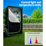 Home & Garden > Greenhouses > Greenhouses & Accessories - Greenfingers Grow Tent Light Kit 100x100x200CM 2200W LED Full Spectrum - Garden Yard