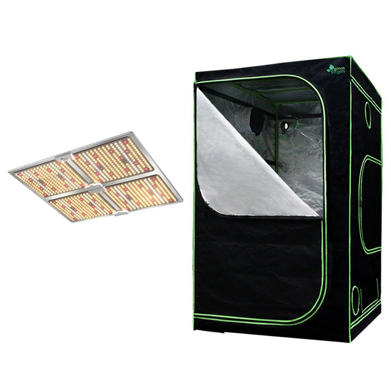 Home & Garden > Greenhouses > Greenhouses & Accessories - Greenfingers Grow Tent Light Kit 100x100x200CM 4500W LED Full Spectrum - Garden Yard