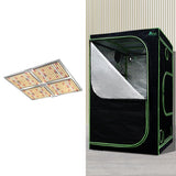 Home & Garden > Greenhouses > Greenhouses & Accessories - Greenfingers Grow Tent Light Kit 100x100x200CM 4500W LED Full Spectrum - Garden Yard