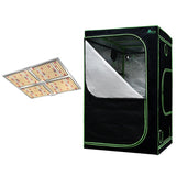 Home & Garden > Greenhouses > Greenhouses & Accessories - Greenfingers Grow Tent Light Kit 120x120x200CM 4500W LED Full Spectrum - Garden Yard