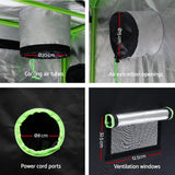 Home & Garden > Greenhouses > Greenhouses & Accessories - Greenfingers Grow Tent Light Kit 150x150x200CM 2000W LED 4" Vent Fan,Greenfingers Grow Tent Light Kit LED 2000W Full Spectrum 4" Vent 150x150x200CM - Garden Yard