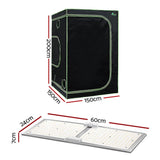 Home & Garden > Greenhouses > Greenhouses & Accessories - Greenfingers Grow Tent Light Kit 150x150x200CM 2200W LED Full Spectrum - Garden Yard