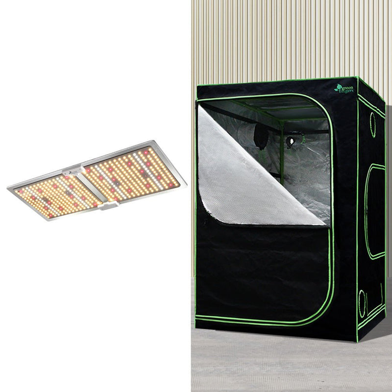 Home & Garden > Greenhouses > Greenhouses & Accessories - Greenfingers Grow Tent Light Kit 150x150x200CM 2200W LED Full Spectrum - Garden Yard