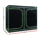 Home & Garden > Greenhouses > Greenhouses & Accessories - Greenfingers Grow Tent Light Kit 240x120x200CM 2000W LED 6" Vent Fan,Greenfingers Grow Tent Light Kit LED 2000W Full Spectrum 6" Vent 240x120x200CM - Garden Yard