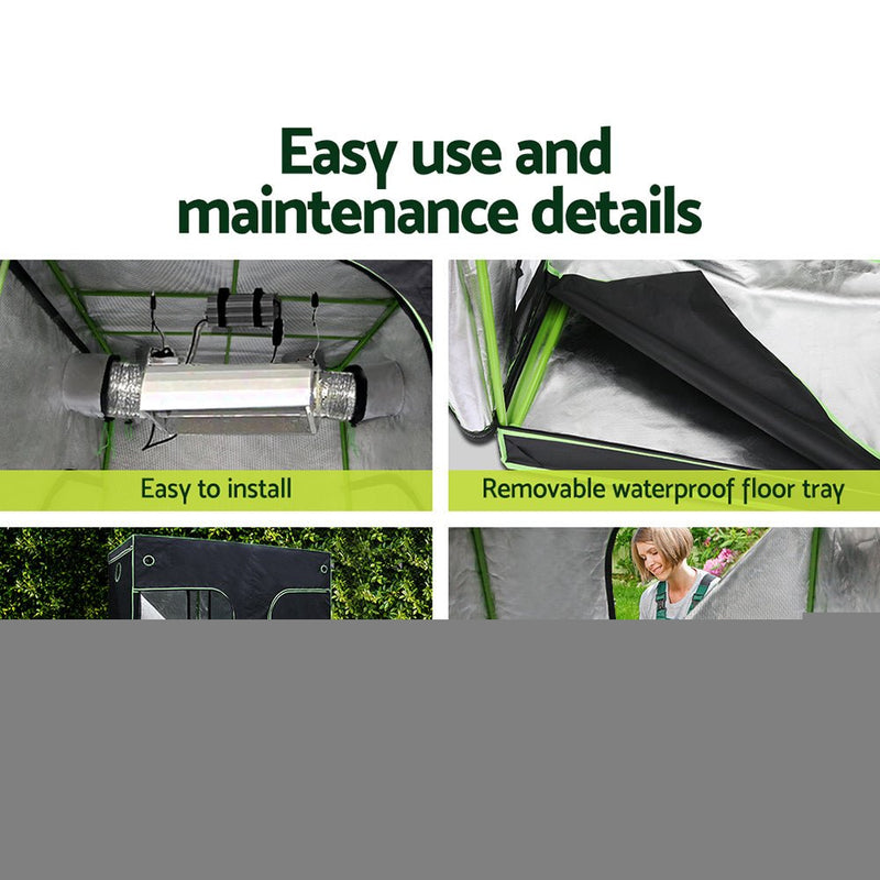 Home & Garden > Greenhouses > Greenhouses & Accessories - Greenfingers Grow Tent Light Kit 240x120x200CM 2200W LED Full Spectrum - Garden Yard