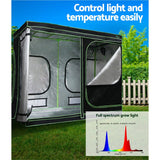 Home & Garden > Greenhouses > Greenhouses & Accessories - Greenfingers Grow Tent Light Kit 240x120x200CM 2200W LED Full Spectrum - Garden Yard