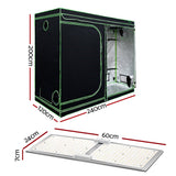 Home & Garden > Greenhouses > Greenhouses & Accessories - Greenfingers Grow Tent Light Kit 240x120x200CM 2200W LED Full Spectrum - Garden Yard