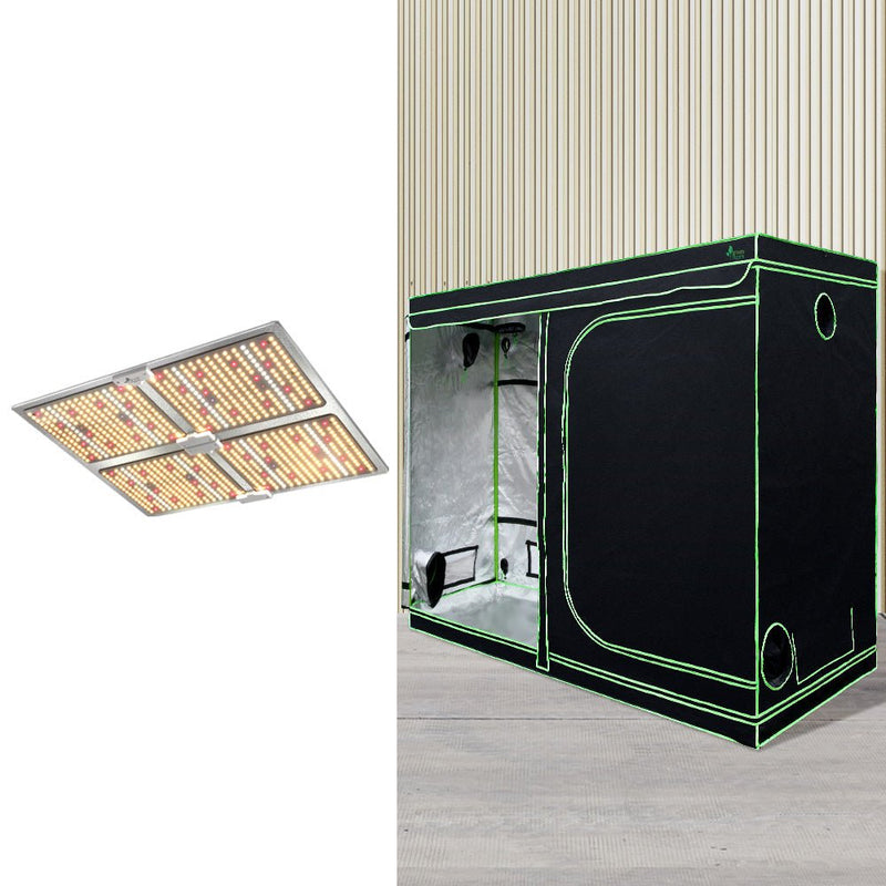 Home & Garden > Greenhouses > Greenhouses & Accessories - Greenfingers Grow Tent Light Kit 240x120x200CM 4500W LED Full Spectrum - Garden Yard