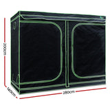 Home & Garden > Greenhouses > Greenhouses & Accessories - Greenfingers Grow Tent Light Kit 280x140x200CM 2000W LED 6" Vent Fan,Greenfingers Grow Tent Light Kit LED 2000W Full Spectrum 6" Vent 280x140x200CM - Garden Yard