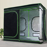Home & Garden > Greenhouses > Greenhouses & Accessories - Greenfingers Grow Tent Light Kit 280x140x200CM 2000W LED 6" Vent Fan,Greenfingers Grow Tent Light Kit LED 2000W Full Spectrum 6" Vent 280x140x200CM - Garden Yard