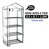 Home & Garden > Greenhouses > Greenhouses & Accessories - Mini Garden Greenhouse Shed PVC Cover Only Apex - Garden Yard