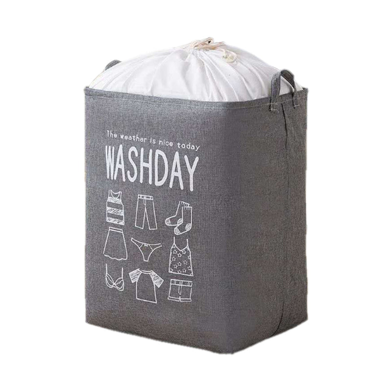 Home & Garden > Laundry & Cleaning > Laundry Storage - Ex - Large Capacity Collapsible Laundry Basket Foldable Washing Bin Hamper Linen (Grey) - Garden Yard