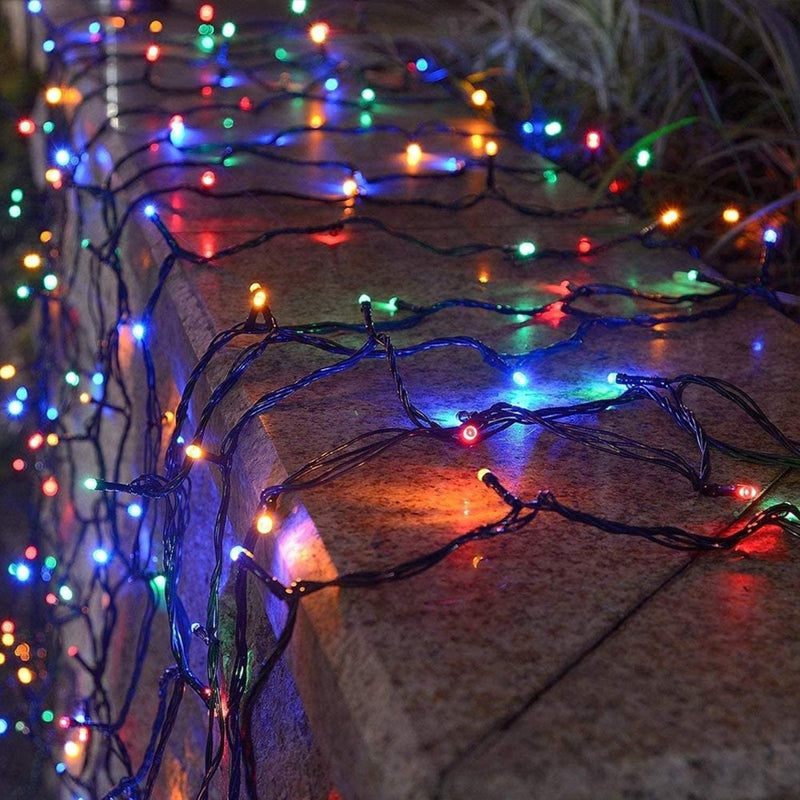 Home & Garden > Lighting > Lighting Accessories - Milano Decor Outdoor LED Plug In Fairy Lights - Multicoloured - 200 Lights - Garden Yard
