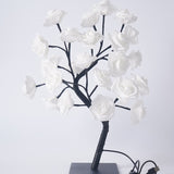 Home & Garden > Lighting > Night Lights & Ambient Lighting - LED Rose Flower Tree Light with Detachable Base and USB Switch – Decorative Night Light for Home Décor - Garden Yard