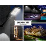 Home & Garden > Lighting > Night Lights & Ambient Lighting - Leier 160 LED Solar Street Light 120W Flood Motion Sensor Remote Outdoor Wall Lamp - Garden Yard