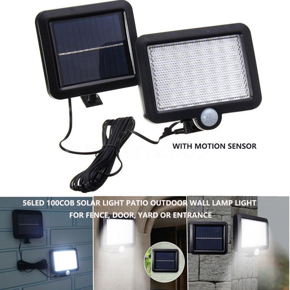 Home & Garden > Lighting > Outdoor Lights - Solar Powered Light Patio Outdoor Motion Sensor Wall Lamp - Garden Yard
