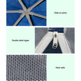 Home & Garden > Shading > Canopies & Gazebos - Instahut Gazebo?2x2m Marquee Wedding Party Tent Outdoor Camping Mesh Wall Canopy Shade Gazebos Navy - Garden Yard
