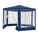 Home & Garden > Shading > Canopies & Gazebos - Instahut Gazebo?2x2m Marquee Wedding Party Tent Outdoor Camping Mesh Wall Canopy Shade Gazebos Navy - Garden Yard